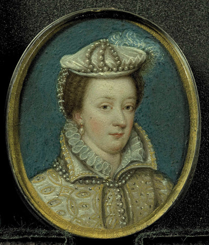 Portrait of a Woman, probably Mary Stuart (1542-87), Queen of Scotland, anonymous (copy after), 1800 - 1899 Canvas Print