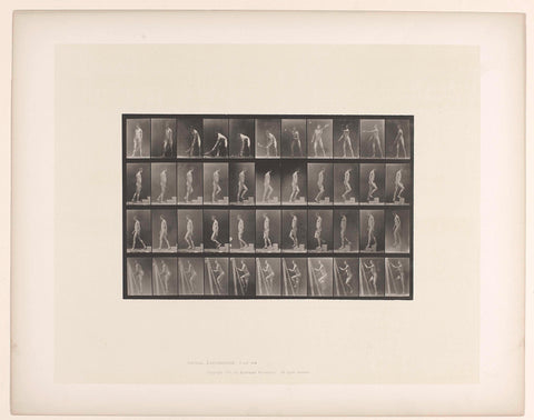 Man Making Various Movements, Eadweard Muybridge, 1885 - 1886 Canvas Print