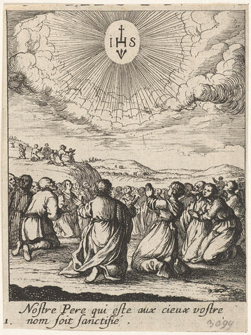 Our Father in Heaven, let your name be sanctified, Albert Flamen, 1648 Canvas Print