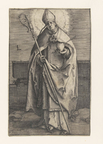 Saint Gerardus, Lucas of Leyden, 1512 - 1516 Canvas Print