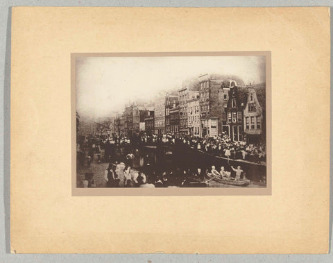 Trickage photo of eel pulling on the Lindegracht, F. Bouman, 1886 Canvas Print