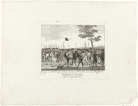 Mistreatment of Hofstede by the Vrijkorps in Utrecht, 1783, anonymous, 1783 Canvas Print