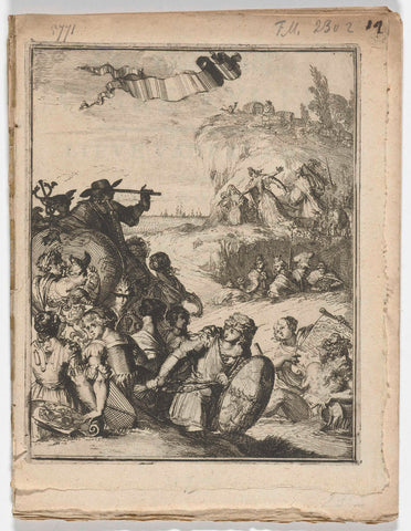 Pamphlet entitled: Den Hollandschen Verre-Kyker, 1671, Romeyn de Hooghe (circle of), 1671 Canvas Print