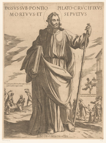 Saint James the Lesser, Antonio Tempesta, 1565 - 1630 Canvas Print