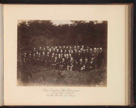 Glasgow Corporation Water Commissioners at Gorbals Works 5th Sept. 1883. The Hon. John Ure, Lord Provost, T. & R. Annan & Sons, 1883 Canvas Print