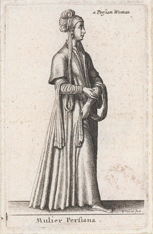 Mulier Persiana, Wenceslaus Hollar, 1644 Canvas Print