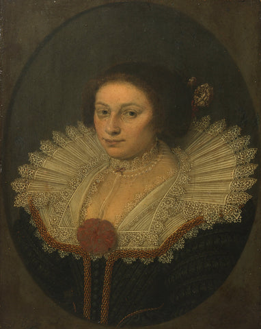 Portrait of Aertje Witsen  (1599-1652), David Bailly, 1626 Canvas Print