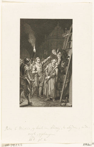 Cornelius Musius hanged in Leiden, 1572, Reinier Vinkeles (I), 1790 Canvas Print