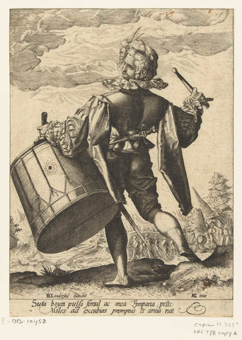 Tamboer, anonymous, 1587 - 1595 Canvas Print