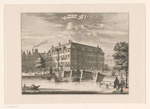 View of the Diaconieweeshuis in Amsterdam, anonymous, 1693 - 1694 Canvas Print