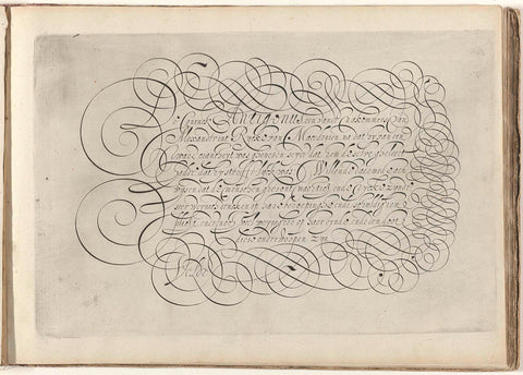 Writing example: De coninck Antigonus (...), Simon Frisius, 1608 Canvas Print