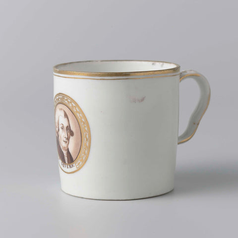 Cup with the portrait of P. Gevers, anonymous (attributed to), after 1794 Canvas Print