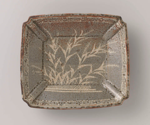 Rectangular dish with plants, anonymous, c. 1600 Canvas Print