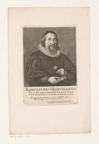 Portrait of Rodolphus Hospinianus, Conrad Meyer, 1679 Canvas Print