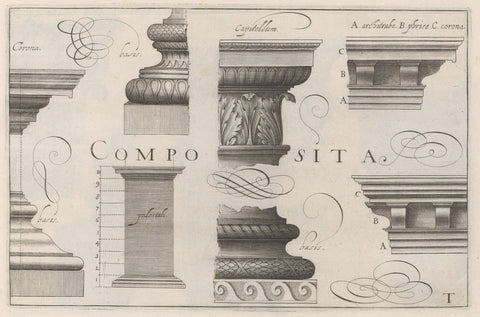 Composiete details, Hendrick Hondius (I), 1620 Canvas Print