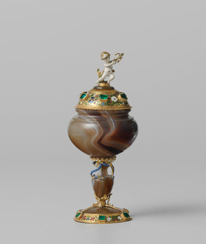 Goblet and Cover, anonymous, c. 1600 - c. 1620 Canvas Print