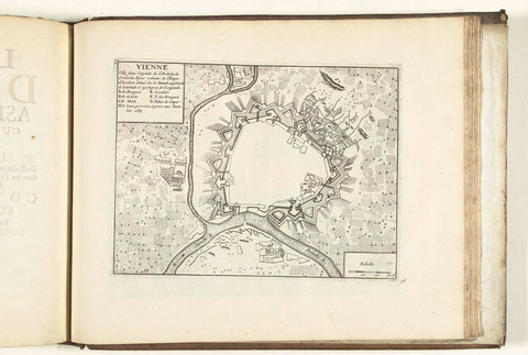 Map of Vienna, 1726, anonymous, 1726 Canvas Print