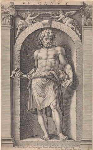 Vulcanus, Raffaello Guidi, 1613 Canvas Print