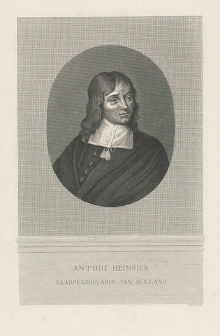 Portrait of Anthonie Heinsius, Jan Frederik Christiaan Reckleben, 1877 - 1879 Canvas Print