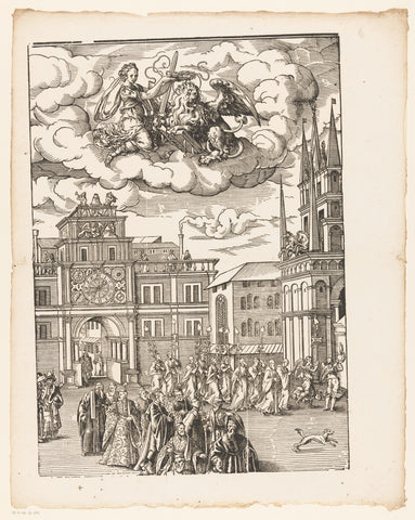 Festa della Sensa (vierde gedeelte), Jost Amman, 1679 Canvas Print