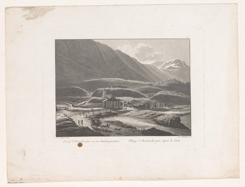 View of San Bernardino, Rudolf Bodmer, 1826 Canvas Print