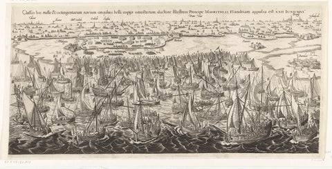 The Fleet Landing at Philippine, 1600, anonymous, 1610 - 1624 Canvas Print