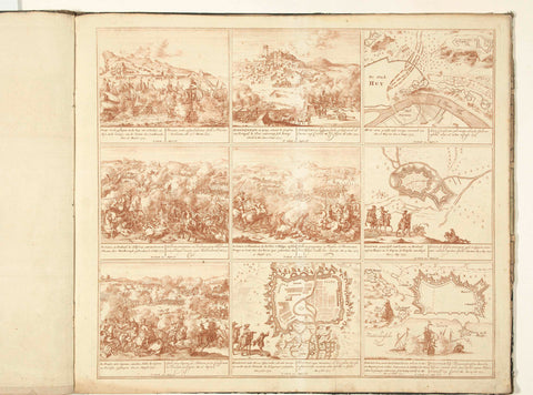 Schouwburg van den oorlog (sheet VI), 1705, Pieter Schenk (I), 1709 - 1710 Canvas Print