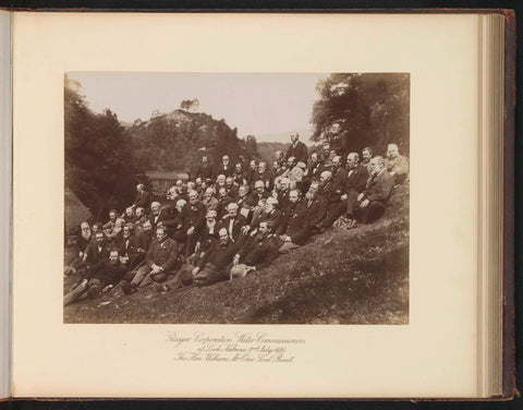 Glasgow Corporation Water Commissioners at Loch Katrine, 2nd July, 1886. The Hon. William McOnie, Lord Provost, T. & R. Annan & Sons, 1886 Canvas Print