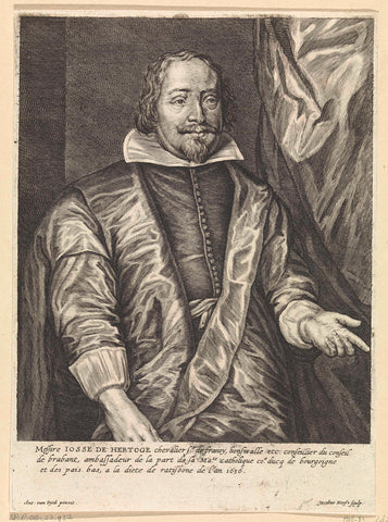 Portrait of Joost de Hertoghe, Jacob Neefs, 1636 Canvas Print