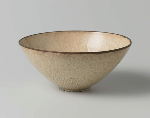 Bowl with an incised floral scroll, anonymous, c. 960 - c. 1279 Canvas Print