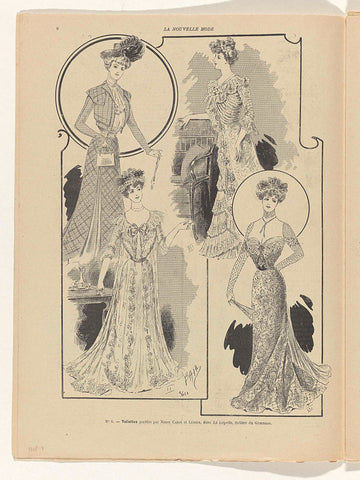 La Nouvelle Mode, No. 1: 1 January 1900: pagina 6, anonymous, 1900 Canvas Print