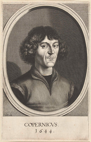 Portret van Copernicus, Jeremias Falck, 1644 Canvas Print