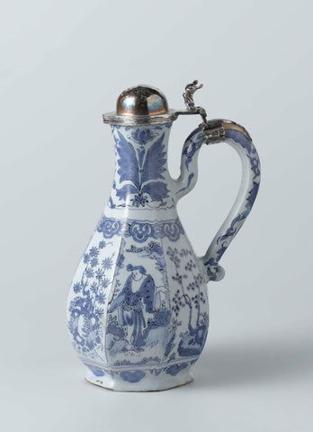 Ewer with silver lid, anonymous, c. 1660 - c. 1680 Canvas Print