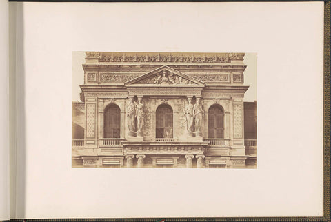 Second floor of the Bibliothèque Impériale in the Palais du Louvre, Édouard Denis Baldus, c. 1857 Canvas Print