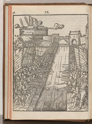 Along the canal-lined and vurende guilds of Brussels and Antwerp and the districts of Brussels, 1577, Antoni van Leest, 1577 - 1578 Canvas Print