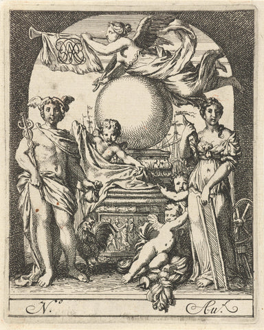 Mercury and the Weaving Art, Gerard de Lairesse, 1675 Canvas Print