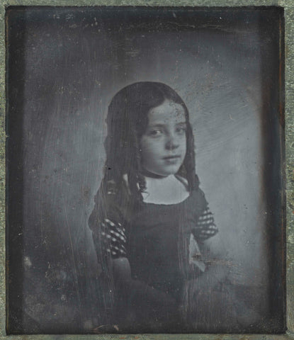 Portrait of the Photographer’s Daughter Charlotte Asser, Eduard Isaac Asser, c. 1842 Canvas Print