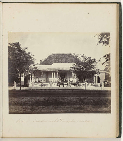 Batavia - private house on the Place Royale (mr Niederer), Woodbury &Page, 1863 - 1866 Canvas Print