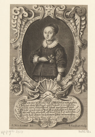 Portret van Sibylla Schwarz, Jakob von Sandrart, 1650 Canvas Print