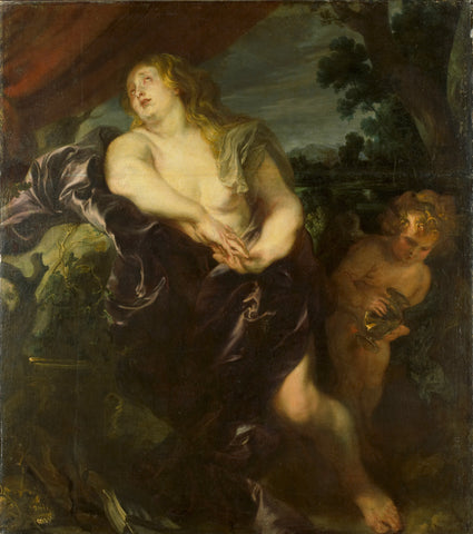 The Penitent Saint Magdalen, Anthony van Dyck, c. 1620 Canvas Print