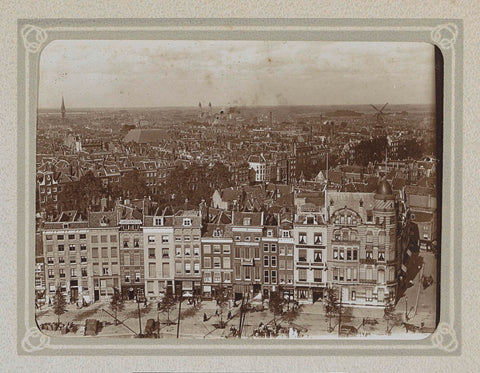 View of Rotterdam, in front of the Spanish quay, centrally in the background the Koninginnekerk, Folkert Idzes de Jong, c. 1905 - c. 1907 Canvas Print