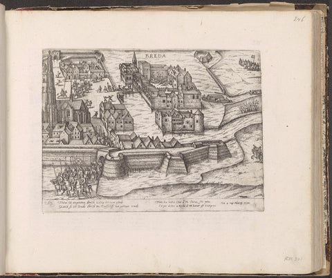 Turfschip van Breda, 1590, Frans Hogenberg (workshop or), 1590 - 1612 Canvas Print