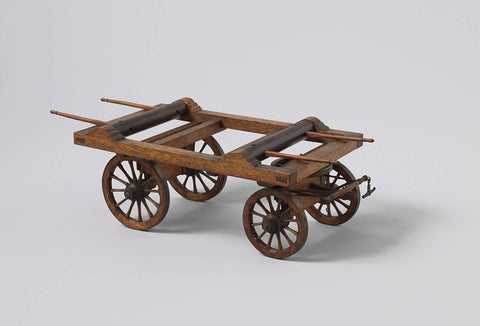 Model of a Cart, 's Lands Werf Amsterdam (possibly), c. 1797 - c. 1801 Canvas Print