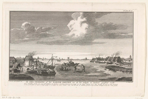 Salt extraction in Zeeland, c. 1600, Jan Caspar Philips, 1750 - 1770 Canvas Print