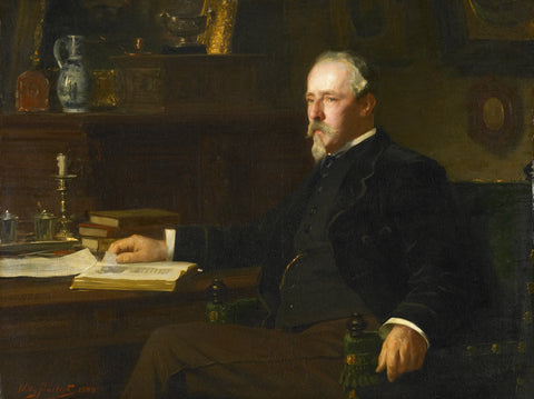 Daniel Franken Dzn (1838-98). Banker and art collector, Willy Martens, 1888 Canvas Print