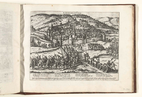 Recklinghausen falls off Truchsess, 1584, Frans Hogenberg, 1584 - 1586 Canvas Print