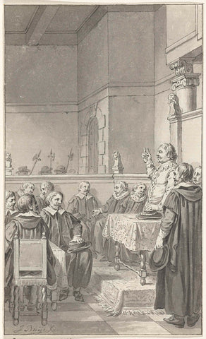 Frederik Hendrik takes the oath as stadholder, 1625, Jacobus Buys, 1786 Canvas Print