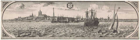 View of Vlaardingen, Joost van Geel, 1666 - 1698 Canvas Print