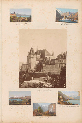 View of Lausanne, anonymous, 1876 Canvas Print