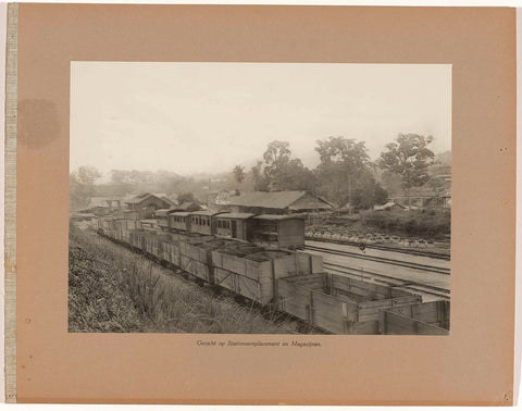 View of Station Yard and Warehouses, anonymous, 1921 - 1922 Canvas Print